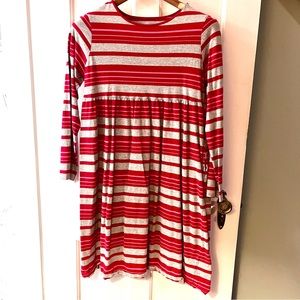 Girls Lands’ End casual striped dress